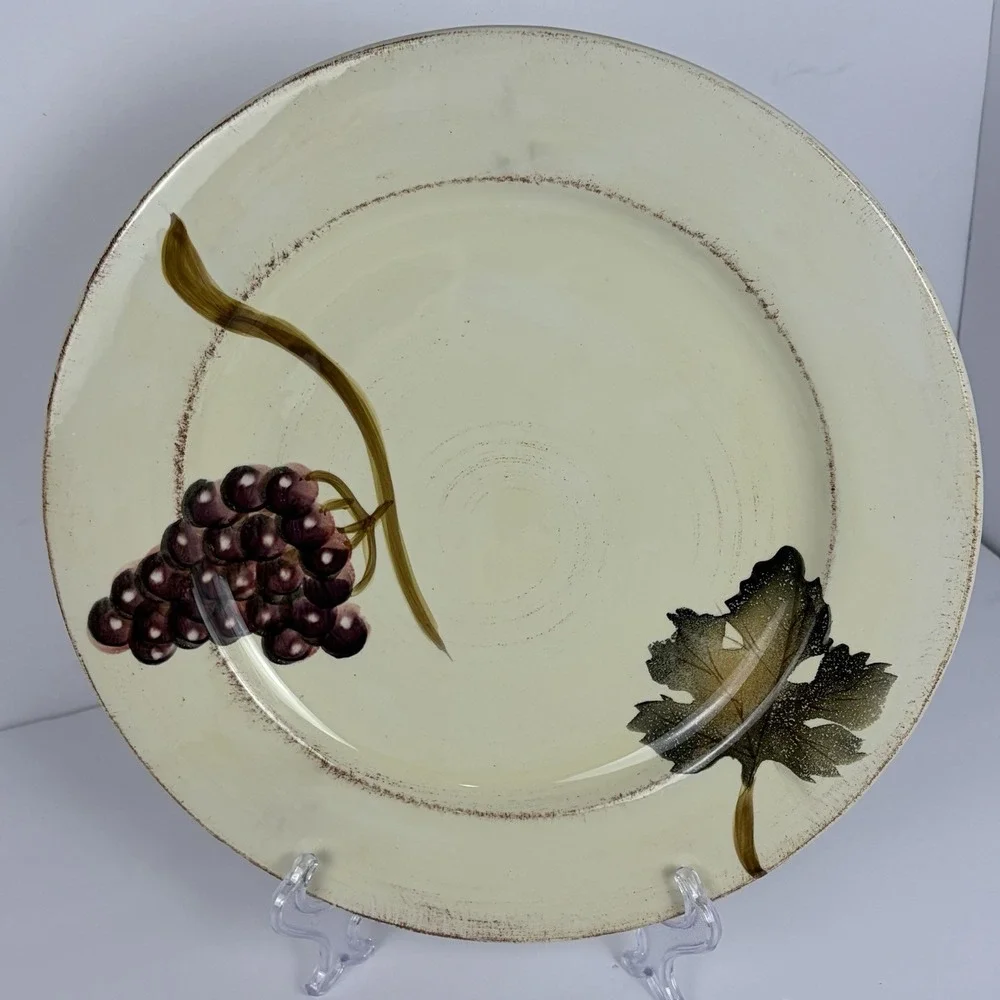 Tabletops Unlimited‎ Villa Grande 4 Hand Painted 12 1/2